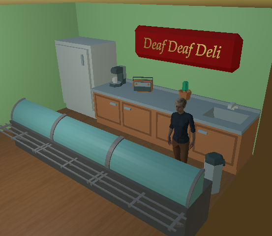 Deaf Deaf Deli interior
